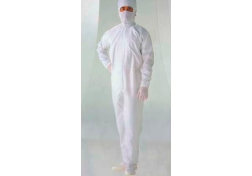 ESD Coverall,5mm Strip,White